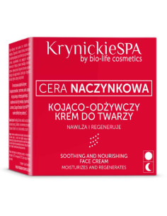 Krem do twarzy kojąco odżywczy Cera Naczynkowa - 50ml - Krynickie Spa
