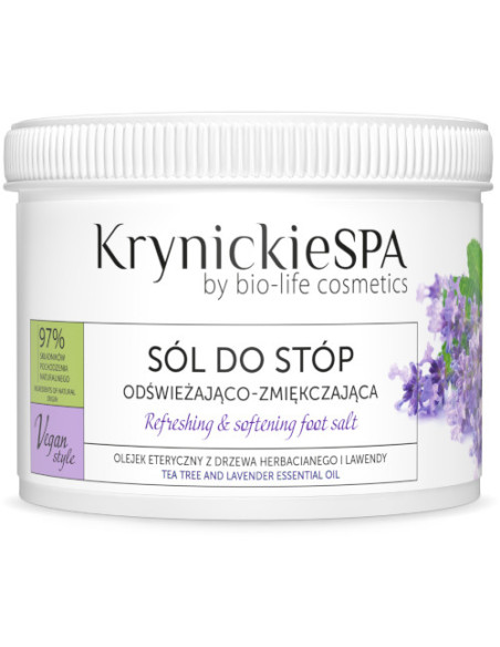 Sól do stóp lawendowa - 500g - Krynickie Spa