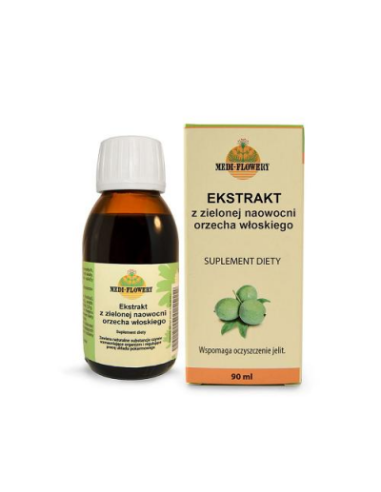 Ekstrakt z zielonej naowocni orzecha włoskiego - 90ml - Medi-flowery
