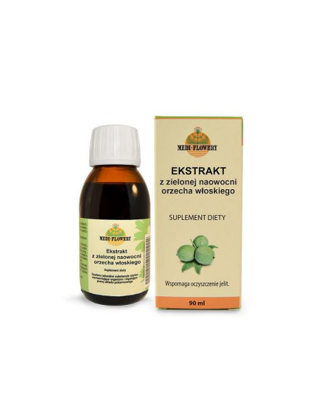 Ekstrakt z zielonej naowocni orzecha włoskiego - 90ml - Medi-flowery