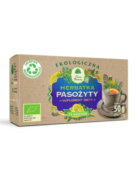Ekologiczna herbatka Pasożyty - 25x2g - Dary Natury