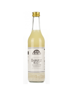 Barszcz biały na zakwasie niepasteryzowany - 480ml - Krokus