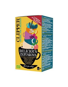 Herbata owocowo-ziołowa mix 5 smaków - 20x1,9g 40g - Clipper