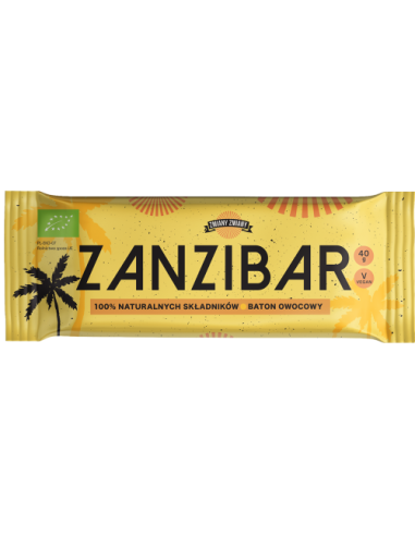 Baton owocowy Zanzibar bezglutenowy bio - 40g - Zmiany zmiany
