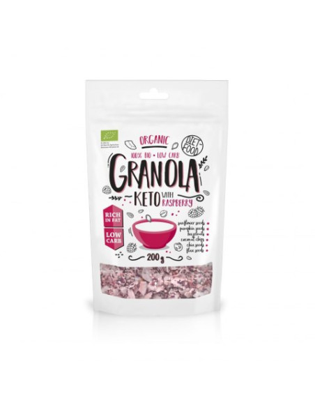Granola malina keto - 200g - Dietfood