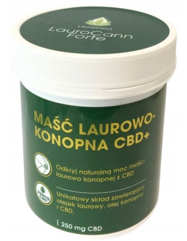 Maść laurowo-konopna cbd+ - 250ml - LAUROCANN FORTE