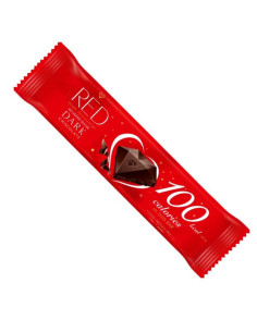 Baton z ciemnej czekolady bez cukry, tylko 100kalorii - 26g - RED Delight