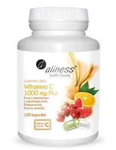 Witamina C PLUS 1000mg -100kapułek - ALINESS