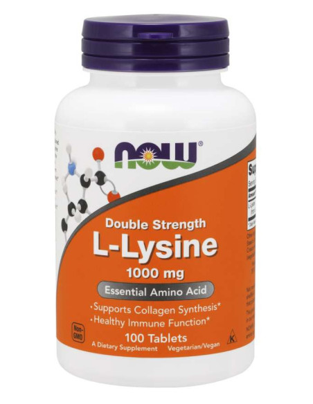 NOW L-Lysine - 1000 mg - 100 tabl