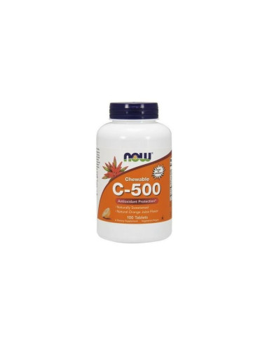 Witamina C500 chewable orange - 100tabl - Now Foods