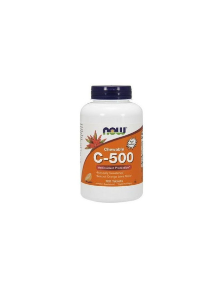 Witamina C500 chewable orange - 100tabl - Now Foods