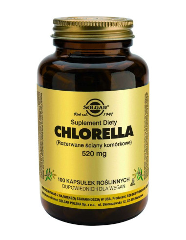 Chlorella 520mg - 100kaps - Solgar
