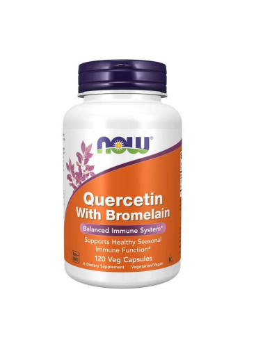 QUERCETIN BROMELAIN - 120kaps - Now Foods