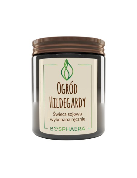 Świeca sojowa wykonana ręcznie Ogród Hildegardy - 190g - Bosphaera