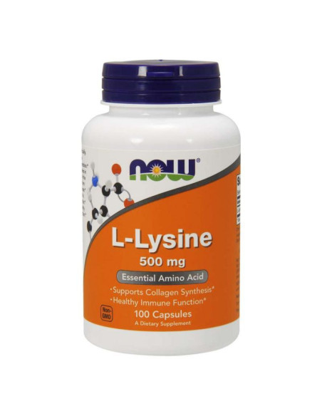 L lysine L lizyna 500mg - 100 tabletek - NOW