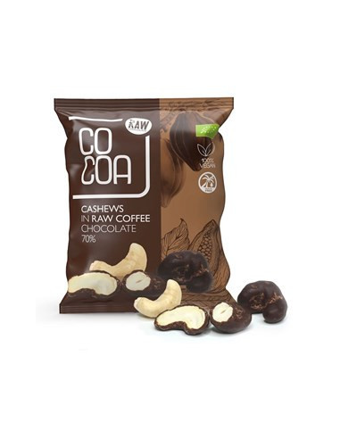 Orzechy Nerkowca w Czekoladzie Kawowej 70% Bio - 70g - Cocoa