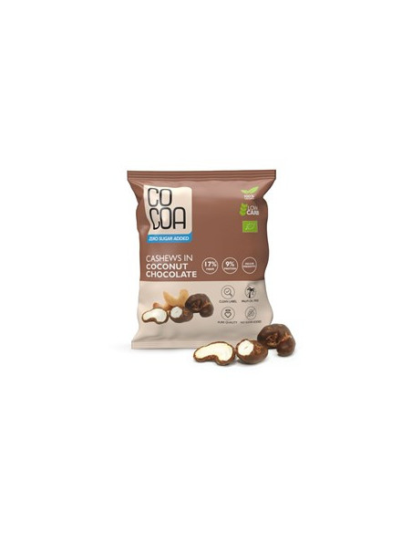 Orzechy Nerkowca w Czekoladzie Kokosowej Bio - 70g - Cocoa