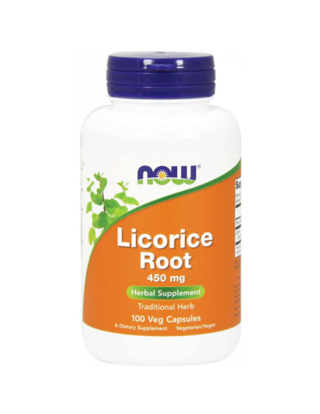 LICORICE ROOT 450mg lukrecja - 100kaps - Now Food