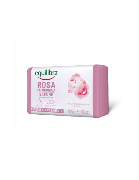 Mydło różane w kostce - 100g - Equilibra