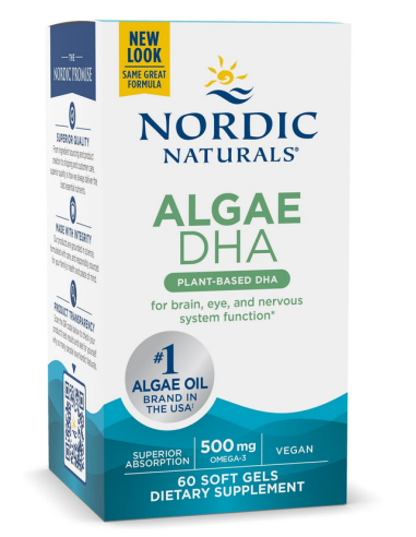 Algae DHA Omega 3 500mg - 60kaps - NORDIC NATURALS