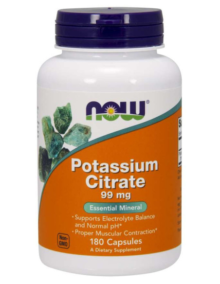 Potassium citrate 99mg - 180kaps - Now Foods