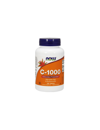Witamina C 1000mg o Przedłużonym Działaniu - 100tabl - Now Foods