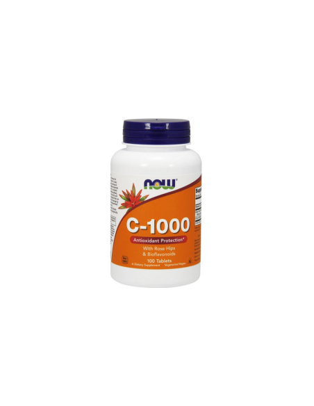 Witamina C 1000mg o Przedłużonym Działaniu - 100tabl - Now Foods