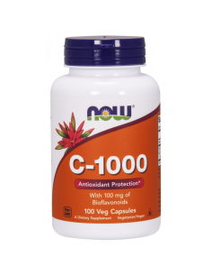 Witamina C 1000mg Bioflavonoidy 100mg Rutyna 25mg - 100kaps - Now Foods
