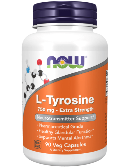 L-Tyrosine - 750mg - NOW