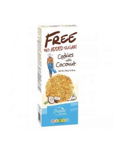 Ciasteczka z kokosem bez cukru - 135g - Bogutti