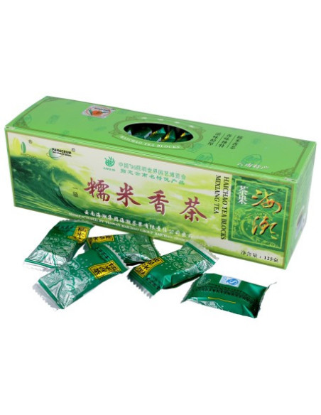 Herbata zielona ryżowa w kostkach - 125g - Yunnan