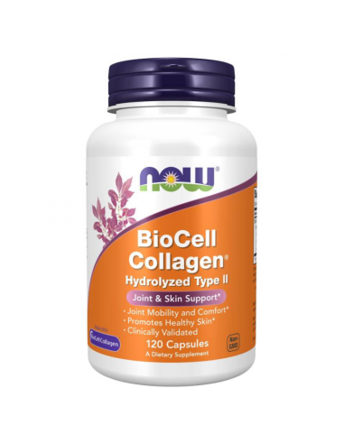 Collagen hydrolized type II - 120kaps - Now Foods
