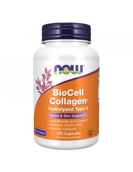 Collagen hydrolized type II - 120kaps - Now Foods