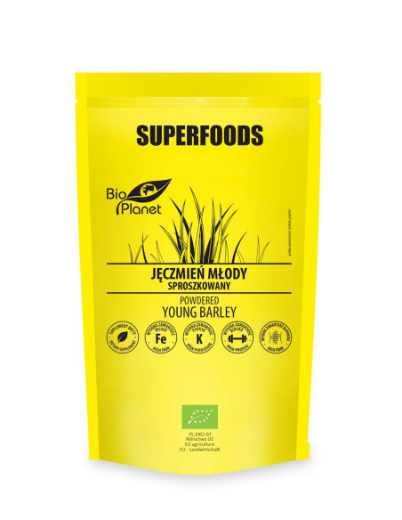 Jęczmień młody proszek Bio - 100g - Bio Planet