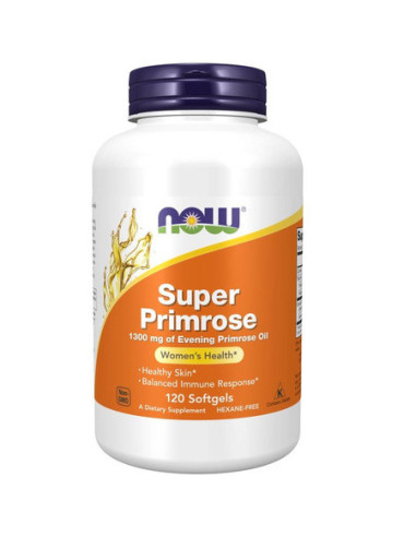 Super primrose olej z wiesiołka 1300mg - 120kaps - Now Foods