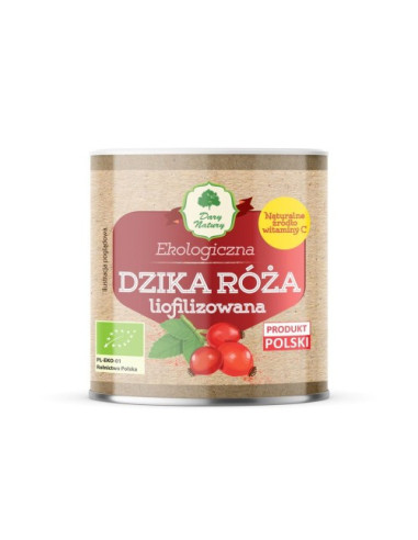 Dzika róża liofilizowana Eko - 70g - Dary Natury