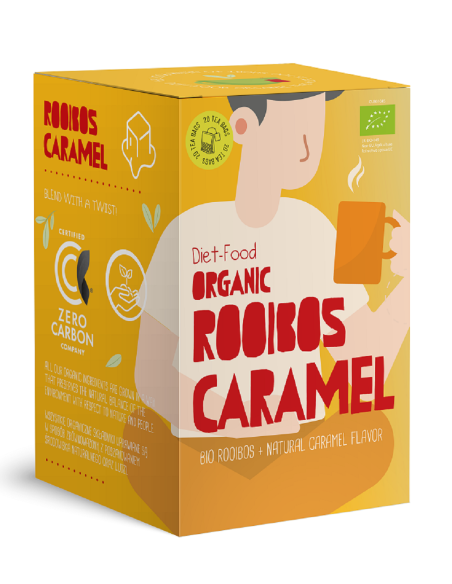 Herbata rooibos o smaku karmelowym Roobos Caramel Bio 20 saszetek - 30g - Diet Food