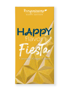 Tabliczka kakaowa kurkuma-imbir-cytryna bezglutenowa bio - 60g - Benjamissimo