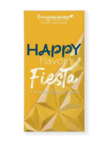 Tabliczka kakaowa kurkuma-imbir-cytryna bezglutenowa bio - 60g - Benjamissimo