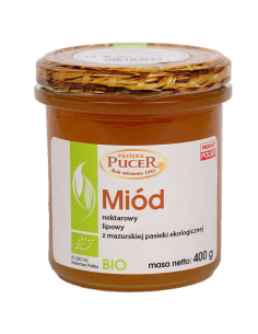 Miód nektarowo lipowy Bio - 400g - Pasieka Pucer
