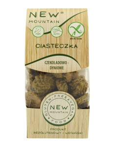 Ciastka owsiano-czekoladowe-dyniowe bezglutenowe - 220g - New Mountain
