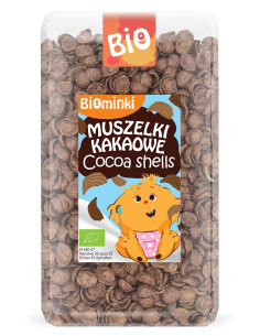 Muszelki kakaowe bio - 300g - Biominki