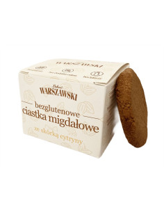 Ciastka migdałowe ze skórką cytryny bez dodatku cukrów bezglutenowe - 150g - Łakoć Warszawski