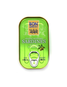 Sardynki portugalskie w oliwie z oliwek - 120g(84g) - Bon Appetit