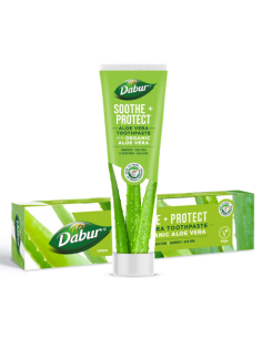 Pasta do zębów ukojenie + ochrona z aloesem bez fluoru - 100ml - Dabur