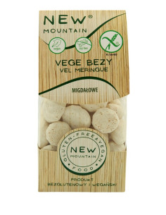 Bezy wegańskie migdałowe bezglutenowe -  70g - New Mountain