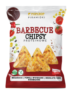 Chrupki piramidki proteinowe BBQ bezglutenowe - 60g - Popcrop