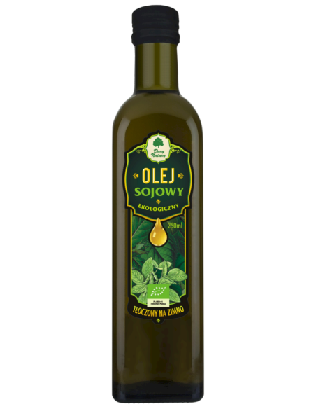 Olej sojowy tłoczony na zimno BIO - 250ml - Dary Natury