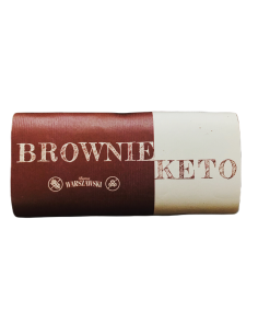 Baton brownie keto bez cukru bezglutenowy - 50g - Baton Warszawski