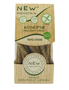 Paluchy mocy konopne z pieprzem cayenne bezglutenowe - 200g - NEW MOUNTAIN